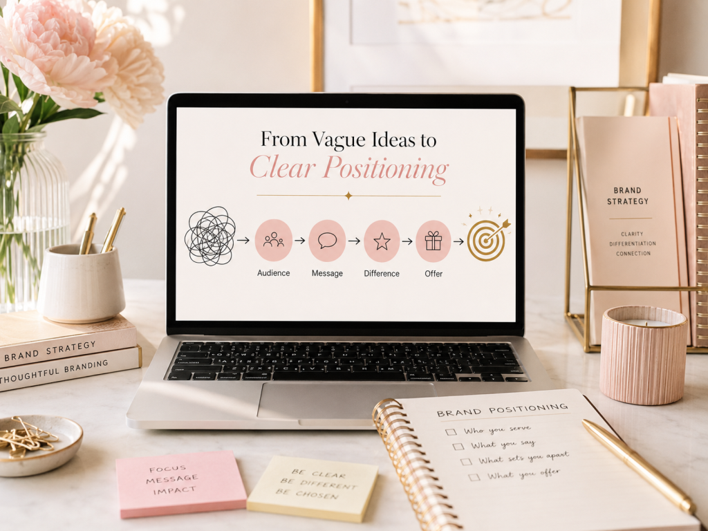 Create or provide ideas for clear positioning