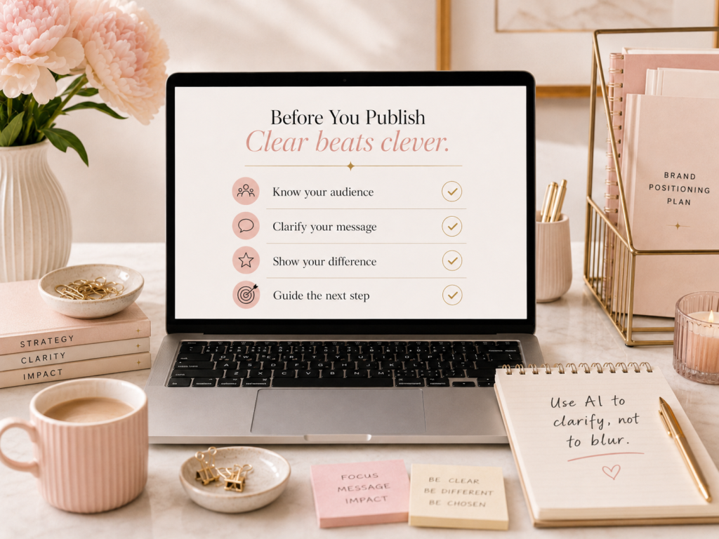 make it clear before publishing your content
