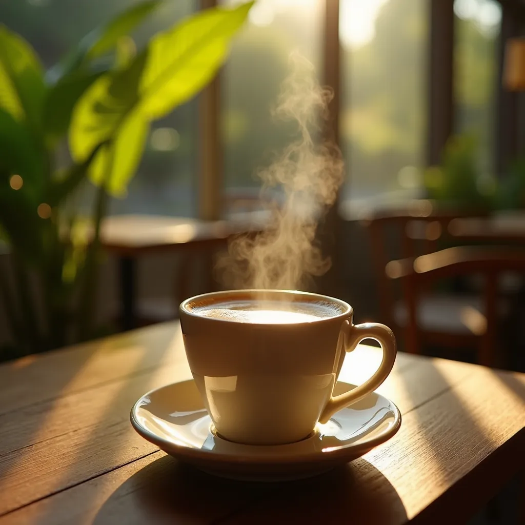 Artisan flat white at a Chiang Mai café